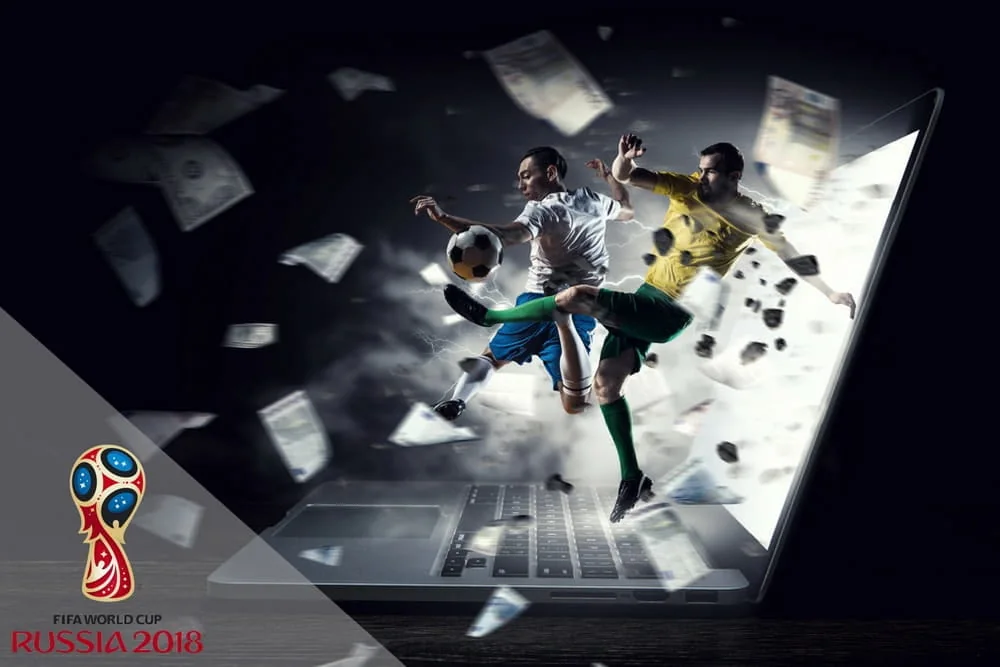 Ilustrasi layar pertandingan olahraga langsung pada perangkat mobile
